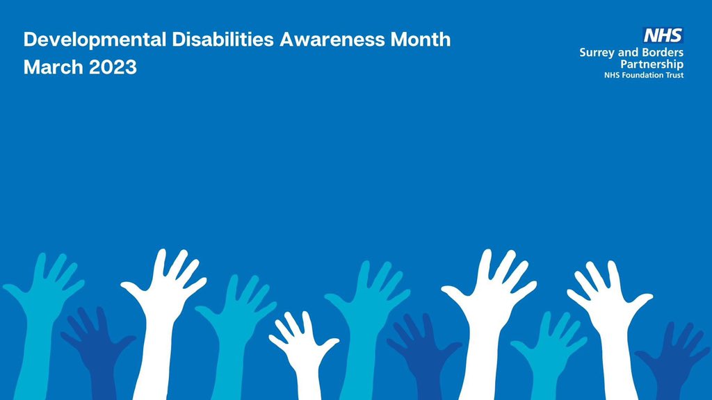 March is #DevelopmentalDisabilitiesAwarenessMonth, which aims to raise awareness about the inclusion of people with developmental disabilities in all areas of community life. 

#sabp is proud to offer services to people with learning disabilities in our Trust.