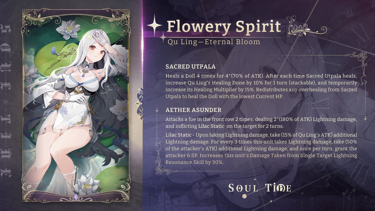 SoulTide's tweet photo. Essence Intro: Qu Ling
#SoulTide #QuLing https://t.co/KJWTdHAvrw