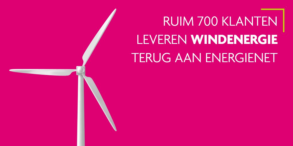 Al 753 klanten leveren #windenergie terug aan het energienet. Een groei van 97 klanten en opzichte van vorig jaar. 📈 Door het aansluiten van #windparken dragen we bij aan de #energietransitie. 🍃