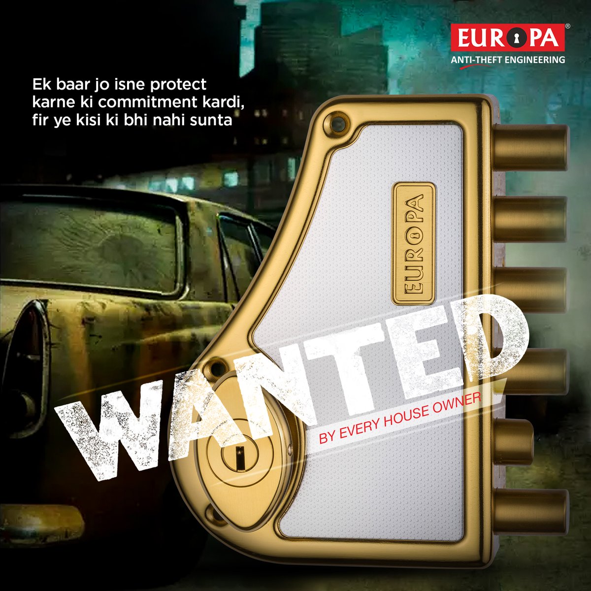 EuropaLocksnkey's tweet photo. Yahan bhi hoga wahan bhi hoga
Ab to saare jahaan mein hoga Kya… Hexabolt ka jalwa!

#wanted #hexabolt #hexaboltmaindoorlock #wantedmovie #highsecurity #safety #highsafety #secured #Bollywood #antitheftengineering #bollywoodsongs #bollywoodstyle #bollywoodactor #SalmanKhan https://t.co/V5Mwjh4EtX