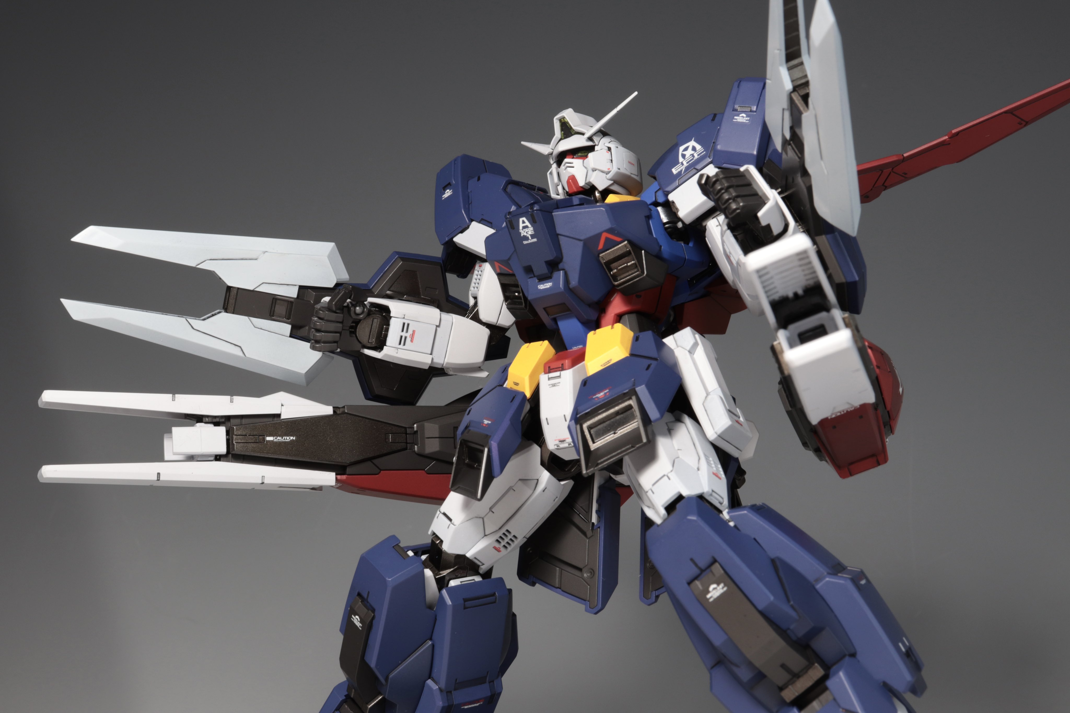 MG 機動戦士ガンダムAGE ガンダムAGE-1 フルグランサ 全塗装完成品 MG AGE-1フルグランサ 全塗装制作｜Forever Modeling