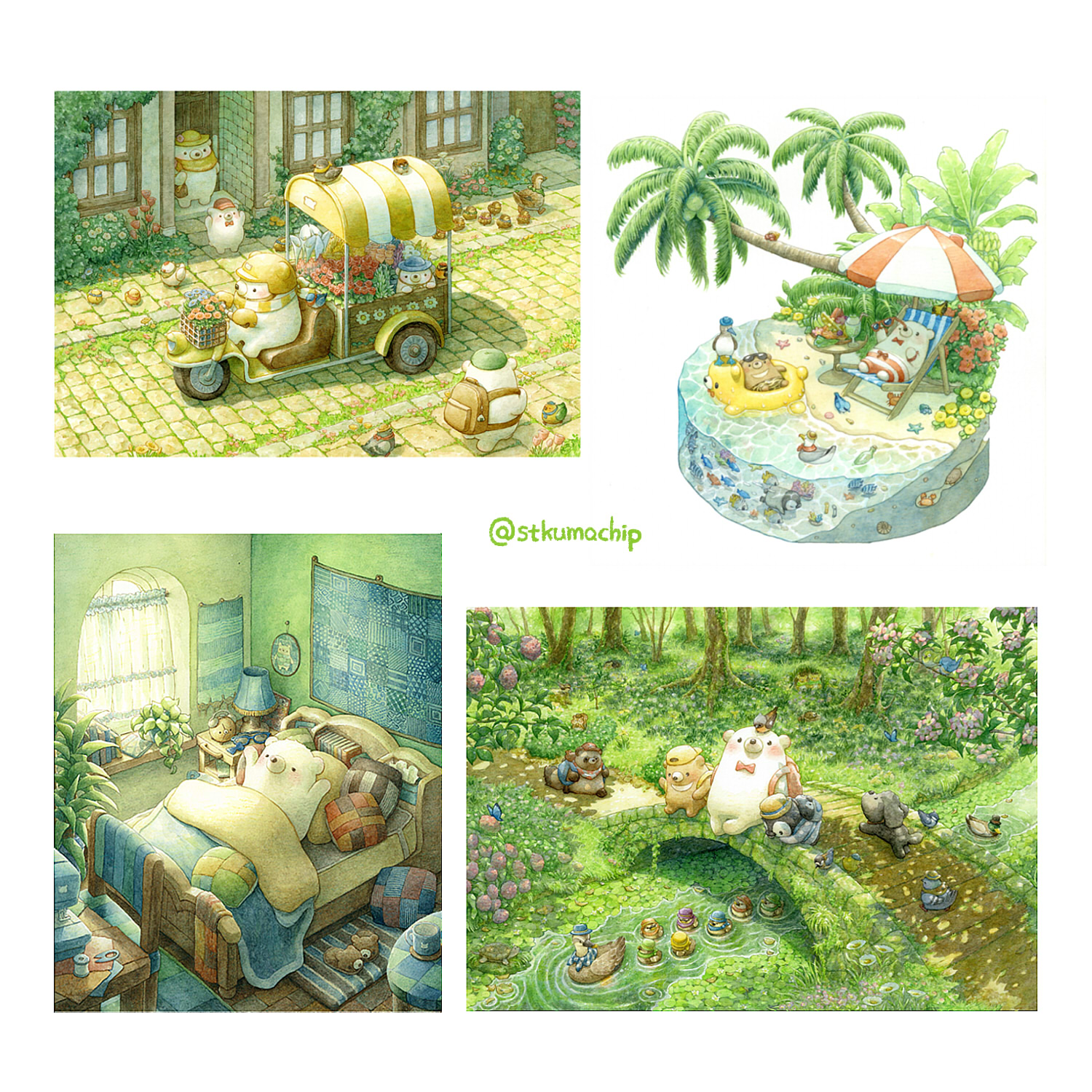 ぷうあさま専用（原画）鮮やかな季節 ほか　9点おまとめ zuyan | くじゅう扇ケ鼻の朝 過去pic また来週30度超えで暑く