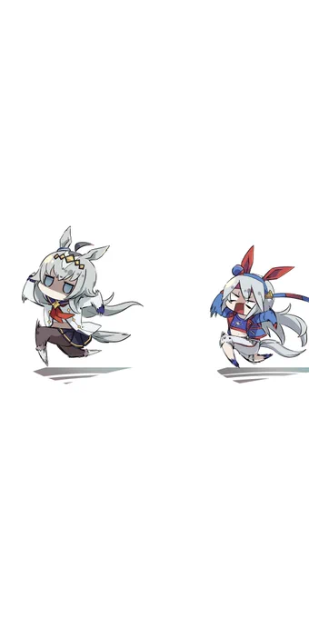 Skebオグタマめっちゃかわいく描けたんで載せますちなみに誰にも言ったことないんですけどイチオシはオグリです 