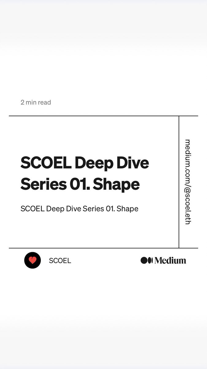 SCOEL_ETH's tweet image. SCOEL deep dive series 01 is now on medium.
medium.com/@scoel.eth/sco…