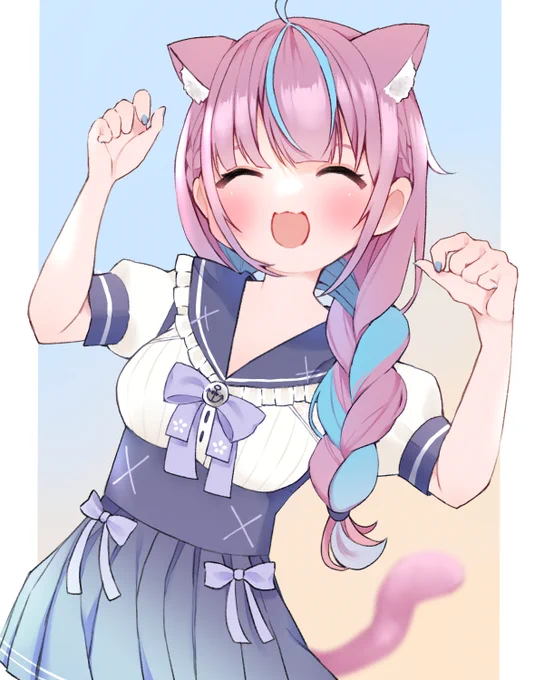 「んにゃ～」#あくあーと #湊あくあ 