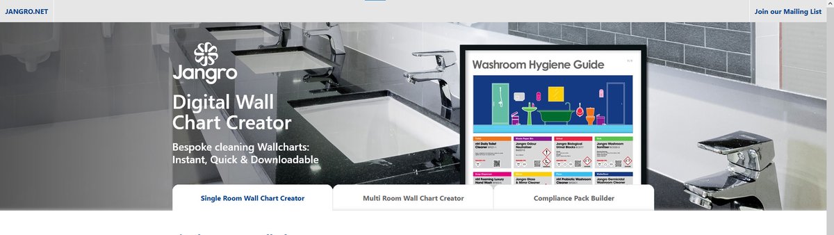 Get your cleaning process organised by creating your own bespoke wall chart.

Click the link and get downloading!
wallchartcreator.jangro.net

📞 01223 520575
✉sales@cclsupplies.co.uk

#jangro #cleanwithjangro #cleaningandhygiene