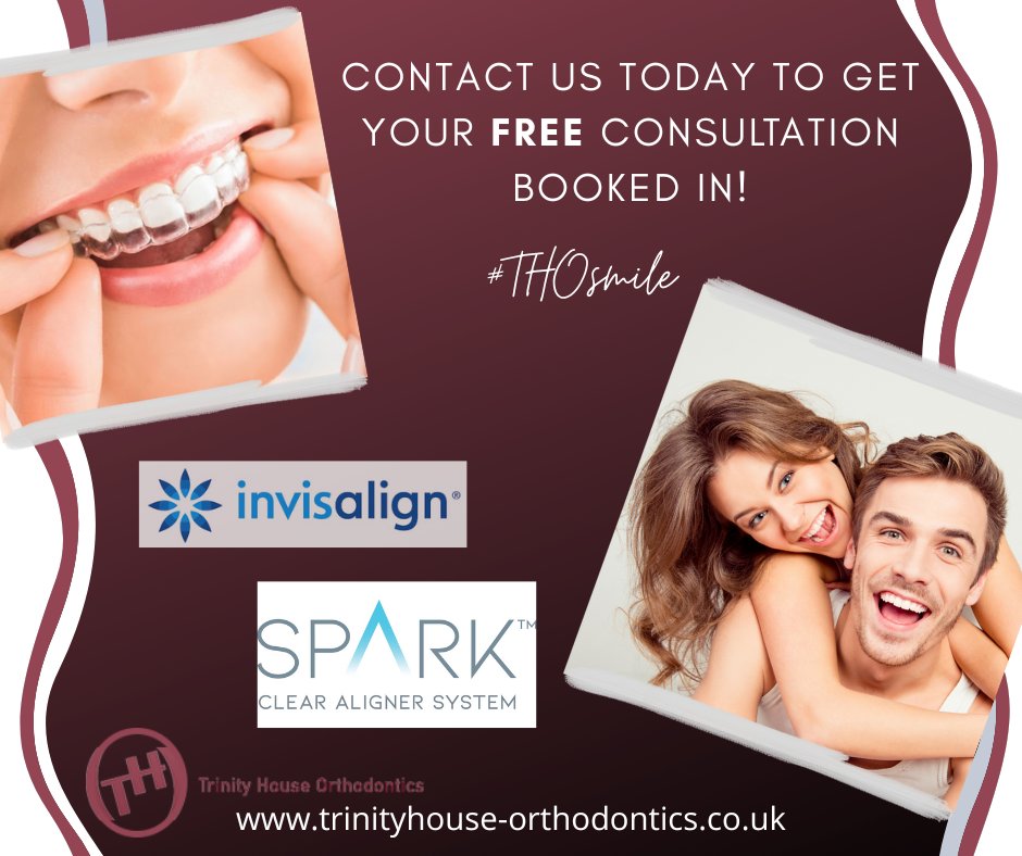 ✨FREE CONSULTATION AVAILABLE✨ To get booked in contact us today: ☎01924 369696 ✉katie@trinityortho.co.uk #THOsmile #Ortho #Invisalign #Spark #Fixedbraces #Newsmile #trinityhouseorthodontics