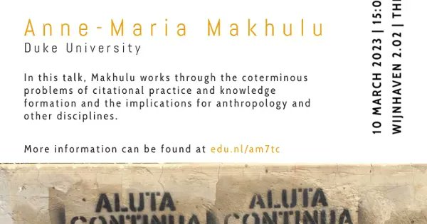 How do academic disciplines marginalize groups through their citations?

Anne-Maria Makhulu <a href="/DukeU/">Duke University</a> answers this question in the <a href="/CADSLeiden/">CADS Leiden</a> lecture on 10 March 💭 

<a href="/DrMackMack/">Anne-Maria Makhulu</a> <a href="/ASCLeiden/">AfricanStudiesCentre</a> <a href="/SophiaAcademyNL/">Sophia Academy</a> 

👉universiteitleiden.nl/en/events/2023…