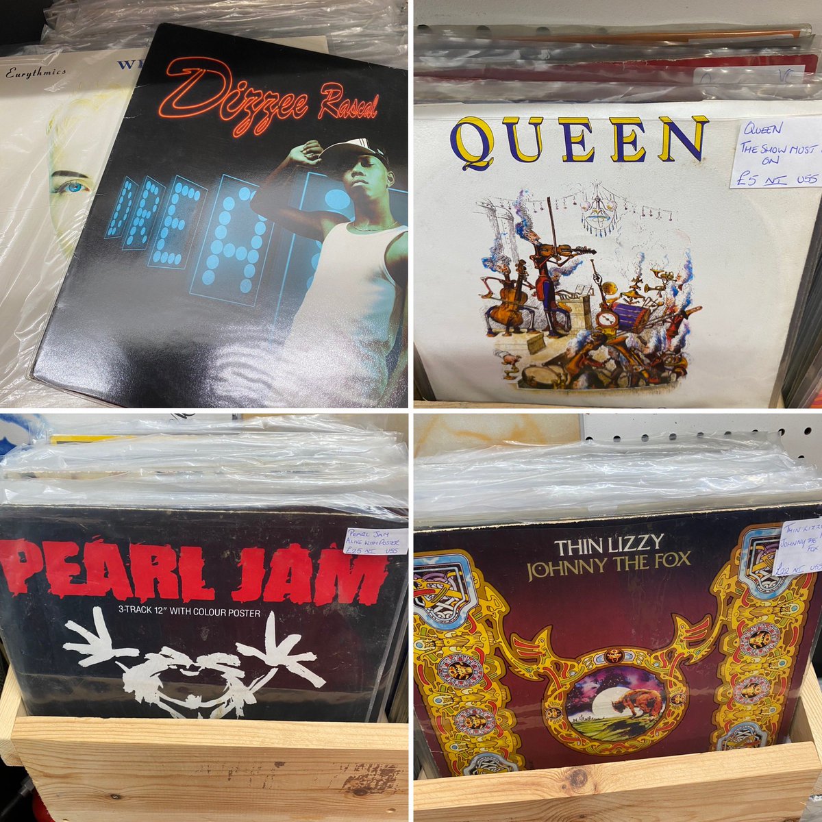 Lots of new vinyl added to unit 55,heavy on #queen #vinyl #vintagevinyl #oldrecords #vintagerecords #records #70svinyl #80svinyl #00’svinyl #pearljam #thinlizzy #80spop #dizzeerascal #music #oldschool #astraantiquescentre #hemswell #lincolnshire