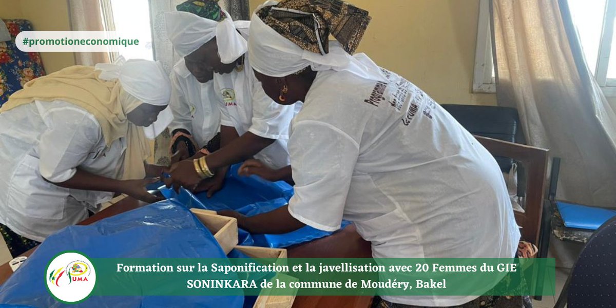 ProgrammePuma's tweet photo. Formation sur la Saponification et la javellisation avec 20 Femmes du GIE SONINKARA de la commune de Moudéry, Bakel
#bakel #autonomisationdesfemmes  #tamba #promotioneconomique https://t.co/F5Y7zdYKMe