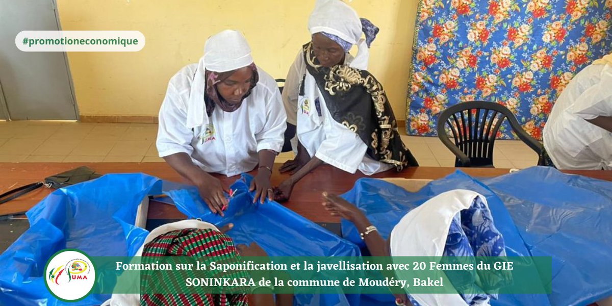 ProgrammePuma's tweet photo. Formation sur la Saponification et la javellisation avec 20 Femmes du GIE SONINKARA de la commune de Moudéry, Bakel
#bakel #autonomisationdesfemmes  #tamba #promotioneconomique https://t.co/F5Y7zdYKMe