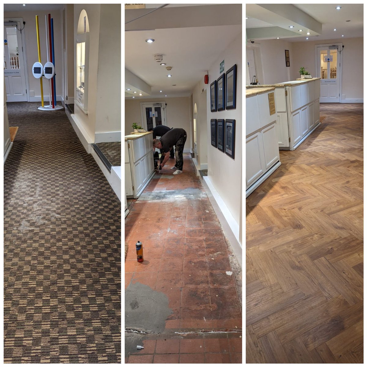 Its been a busy but exciting few weeks at #wbcc we are so happy with our new reception flooring