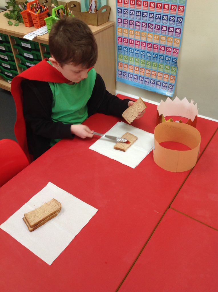 We have made jam sandwiches for the tiger 🐯 world book day #sotofellowship