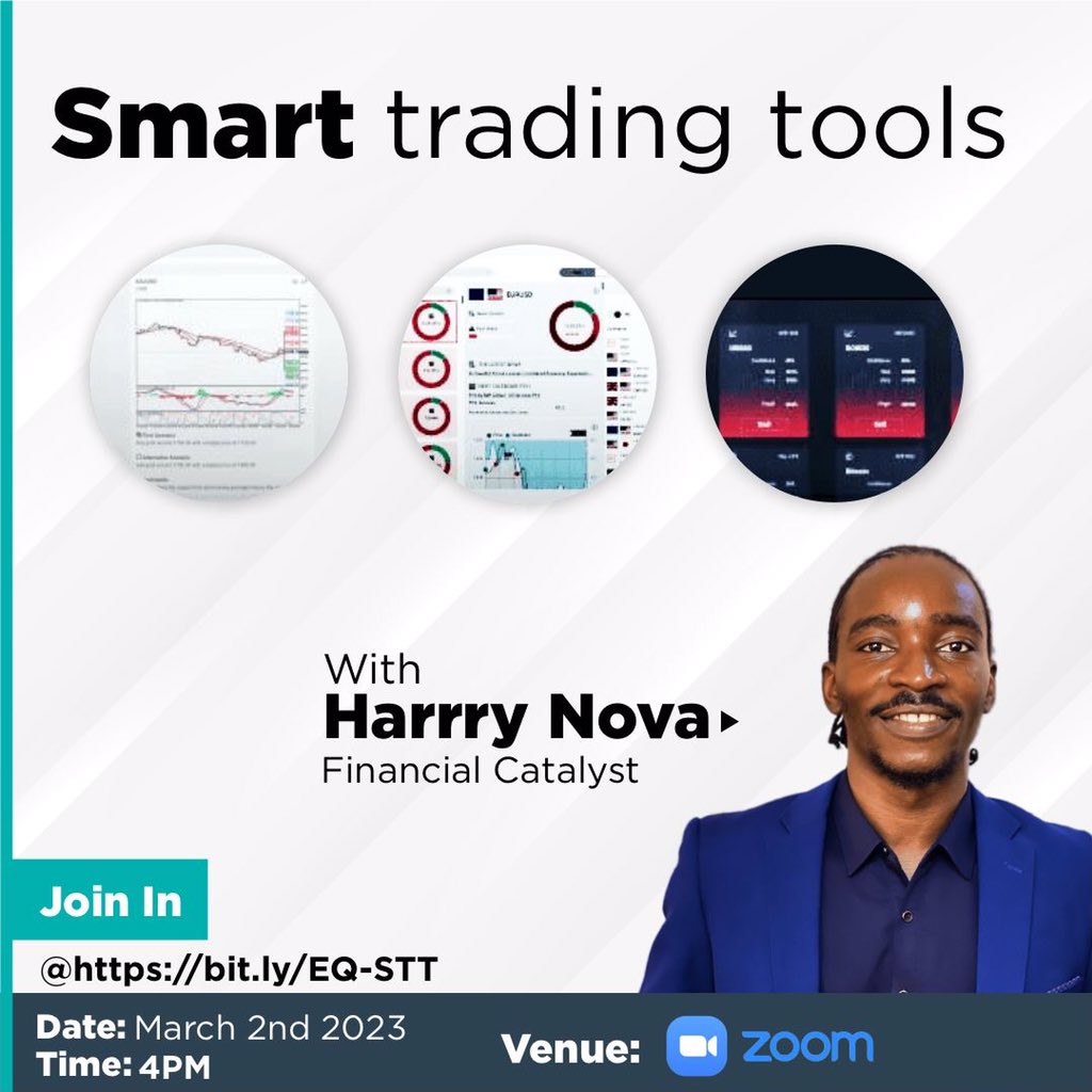 eqmarketsglobal's tweet image. Learn how to start making consistent profits using our smart trading tools. 💰 

Join our smart trading tools class, today on zoom! 
Time: 4pm
Join In @ : bit.ly/EQ-STT

#smarttradingtools #profits #eqmarketsglobal #eqmarketsglobalacademy #forex #forextrader