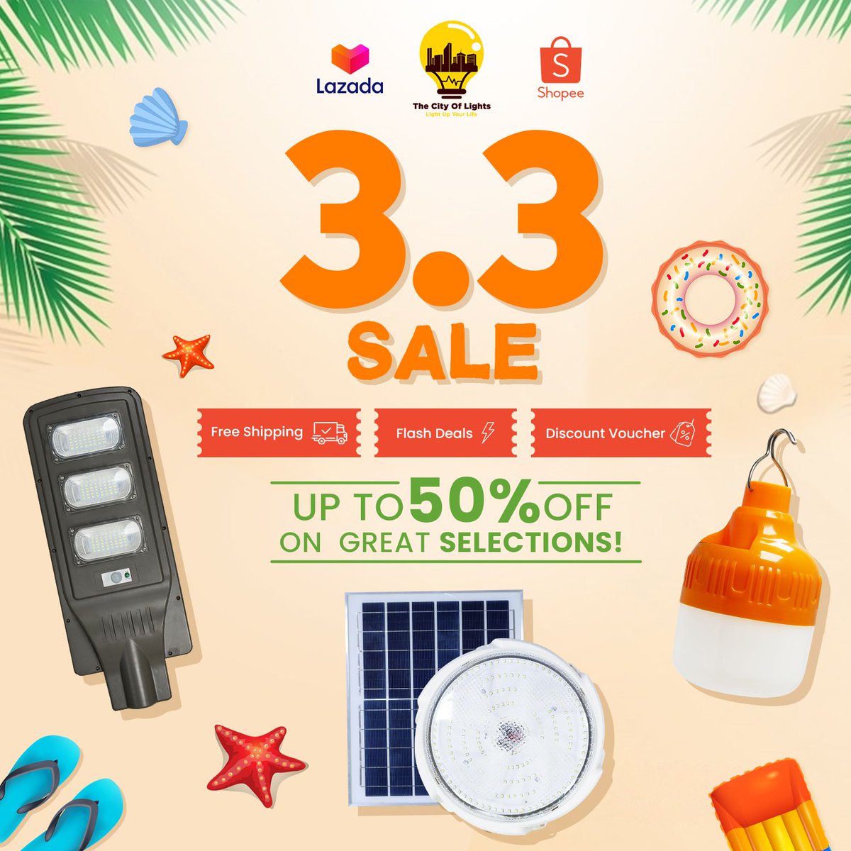 tcls_ph's tweet photo. ⏰Set your alarms and get ready for another big discount in this 3.3 Sale. Get ready to save 50% on great selections when you shop. 🛍️

Check us out: 🛒
Lazada 👉 https://t.co/f6tTCTbvmh
Shopee 👉 https://t.co/Db2cyoBIwt

#TheCityofLightsPH #MegaShoppingSale #11thBirthdaySale https://t.co/4eFA2Qj3HF