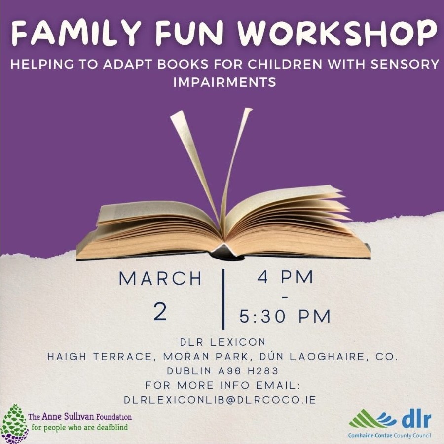 Family Fun Workshop annesullivan.ie/2023/03/family…  #deafblindness #annesullivanfoundation #deafblindliteracy