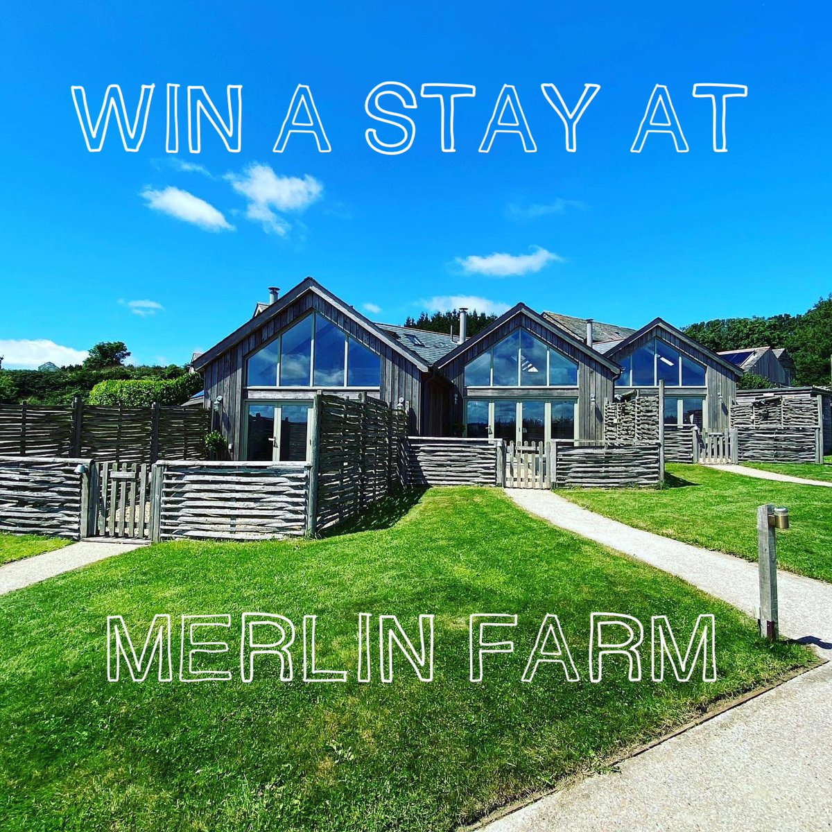 WIN A WEEKEND AT MERLIN FARM 
FOR UP TO 4 GUESTS
To enter head over to Instagram: instagram.com/p/CpSDvD3oCq6/…
#holidaygiveaway #weekendgiveaway #winatrip #winaholiday #holiday #holidaycompetition #competition #giveaway #cornwall #visitcornwall @ILoveCornwallUK #lovecornwall #uktravel