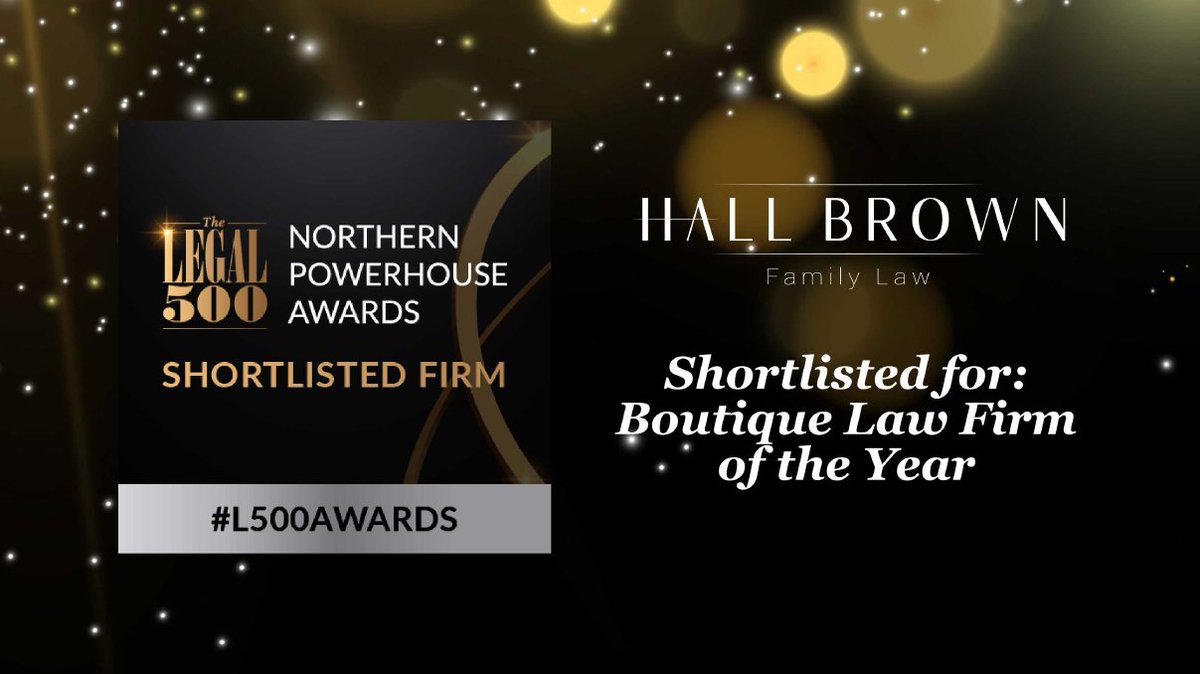 JoMcParland71's tweet photo. @HallBrownLaw have been shortlisted for the ‘Boutique Law Firm of the Year’ at the @thelegal500 Northern Powerhouse Awards 2023. Looking forward to tonight's event. Good luck to all the deserved firms, lawyers and teams that have been shortlisted. #legal500awards #familylaw https://t.co/APaQbUK4AP
