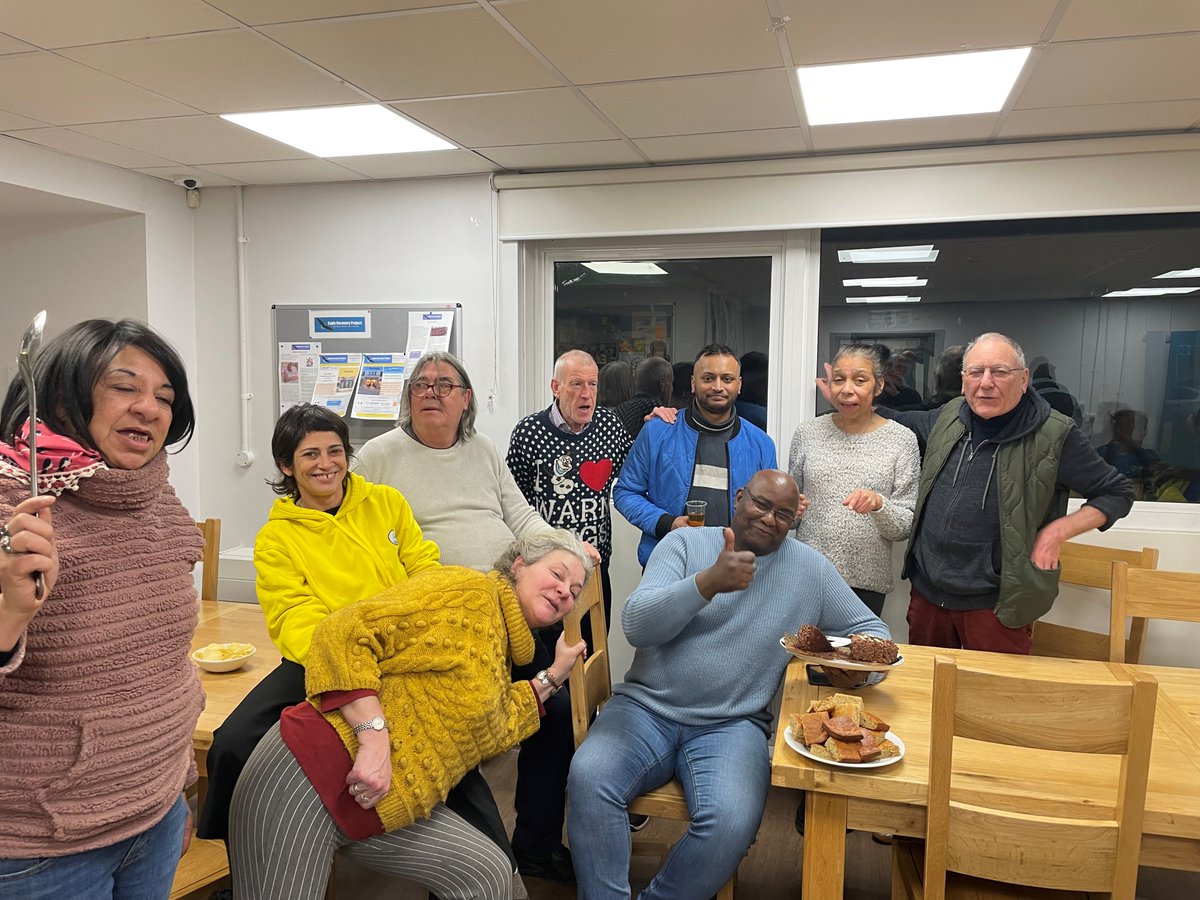 RecoveryEagle's tweet image. Wonderful evening at the Eagle's Wednesday evening social yesterday, we celebrated Ritchie's birthday with jerk chicken, mac &amp;amp; cheese, banana bread and a birthday cake. For more info on joining us and all the events we host please check out our website. #Recovery #Islington