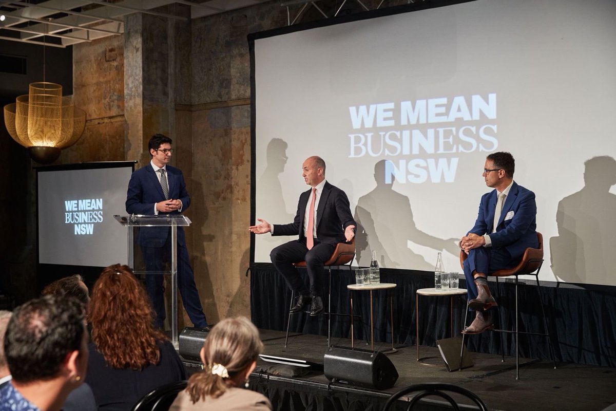 CainSlater1's tweet photo. Delighted 2 attend the @business_nsw hotly contested Treasurer's Debate

@Matt_KeanMP and Daniel Mookhey vying for support from attendees in person and online https://t.co/KuoEl1SUpJ