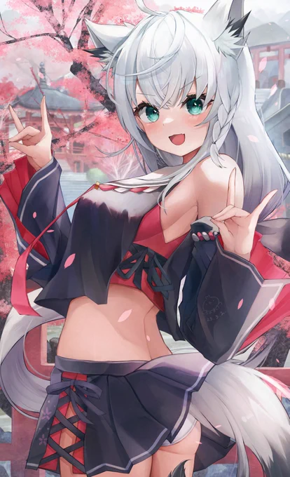 #絵フブキ  #白上フブキ フブミオ衣装交換その② 