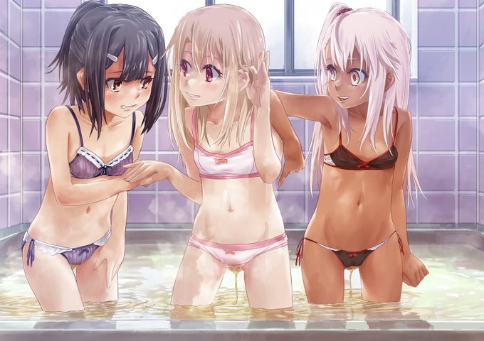 イリヤ達の湯船におもらし癒やし風呂 