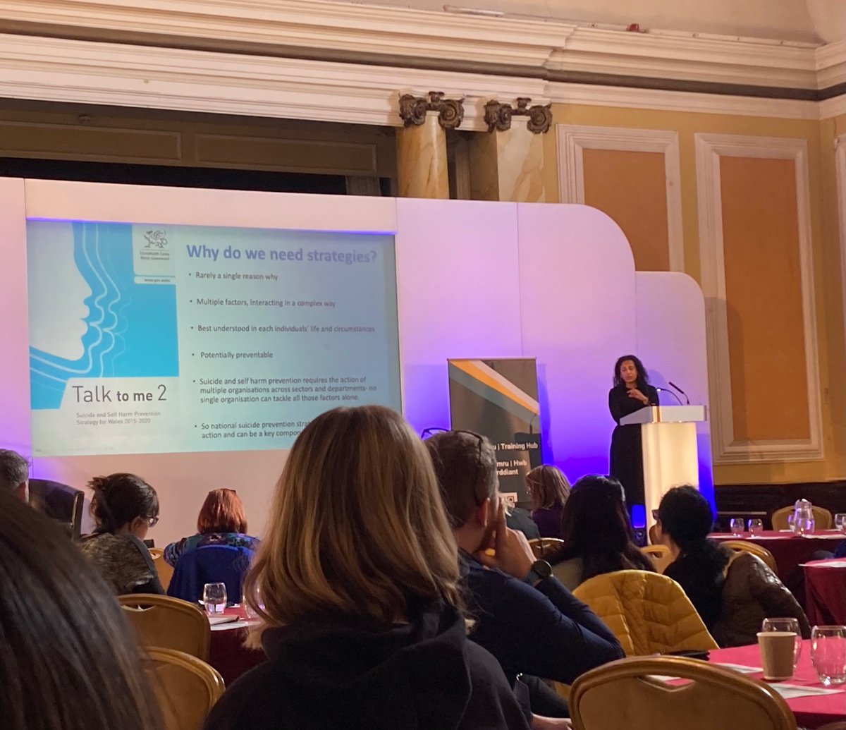 SamaritansCymru's tweet image. First up is @ProfAnnJohn talking about the importance of suicide and self-harm strategies and collaborative working #PSSH