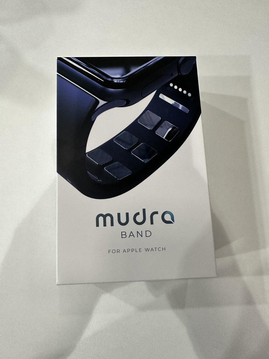 greengart's tweet photo. Great demo from @WLDS_Ltd (#WearableDevices) at #MWC2023 showing neural gesture control over Apple ecosystem devices with just a #Mudra Apple Watch band. Shipping soon. Wild sci-fi gadget today, but… /🧵 https://t.co/vOFQ02j5Ej