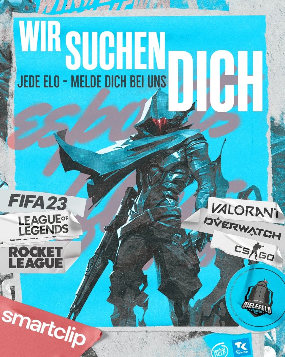 Lust zu #zocken? #Bielefeld eSports sucht Gamer (m/w/d), die in den eSport einsteigen wollen! Ob mit Erfahrung oder ohne - bei uns findest du deinen Platz! Hier kommst du zur Anmeldung: linktr.ee/bielefeldespor… 🎮💪💙
#wirsuchendich #uniliga #gaming