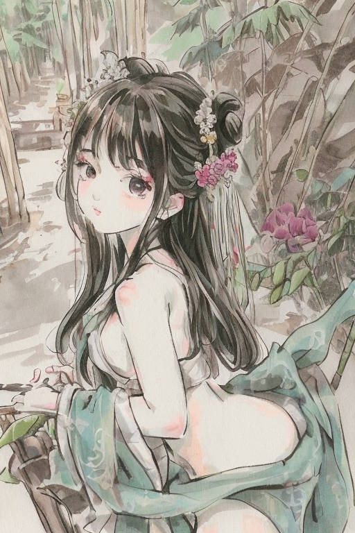cyberpunk_ai's tweet photo. 水墨国风小萝莉！😍 https://t.co/P8MGavH1mT