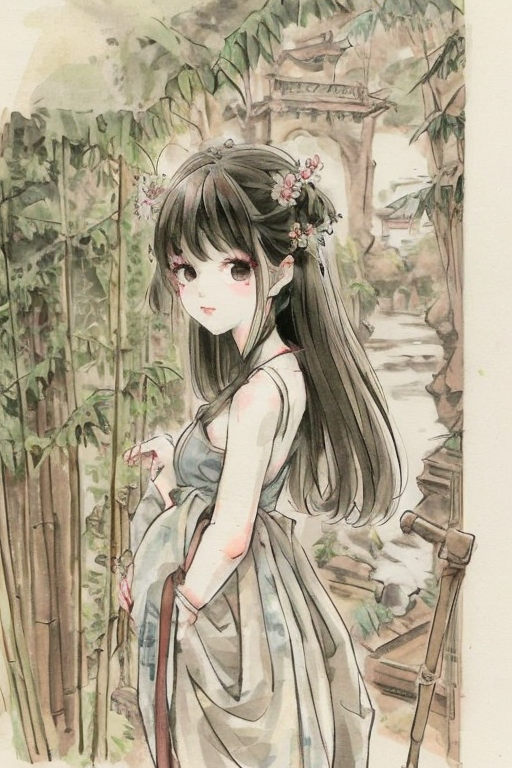 cyberpunk_ai's tweet photo. 水墨国风小萝莉！😍 https://t.co/P8MGavH1mT