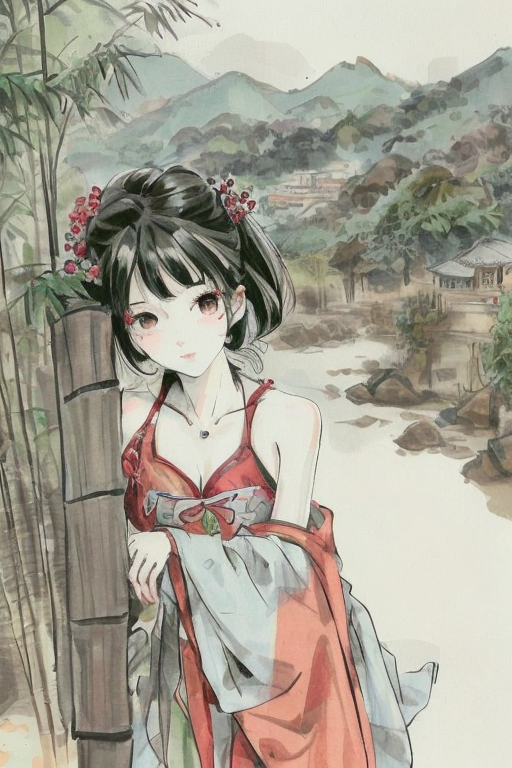 cyberpunk_ai's tweet photo. 水墨国风小萝莉！😍 https://t.co/P8MGavH1mT