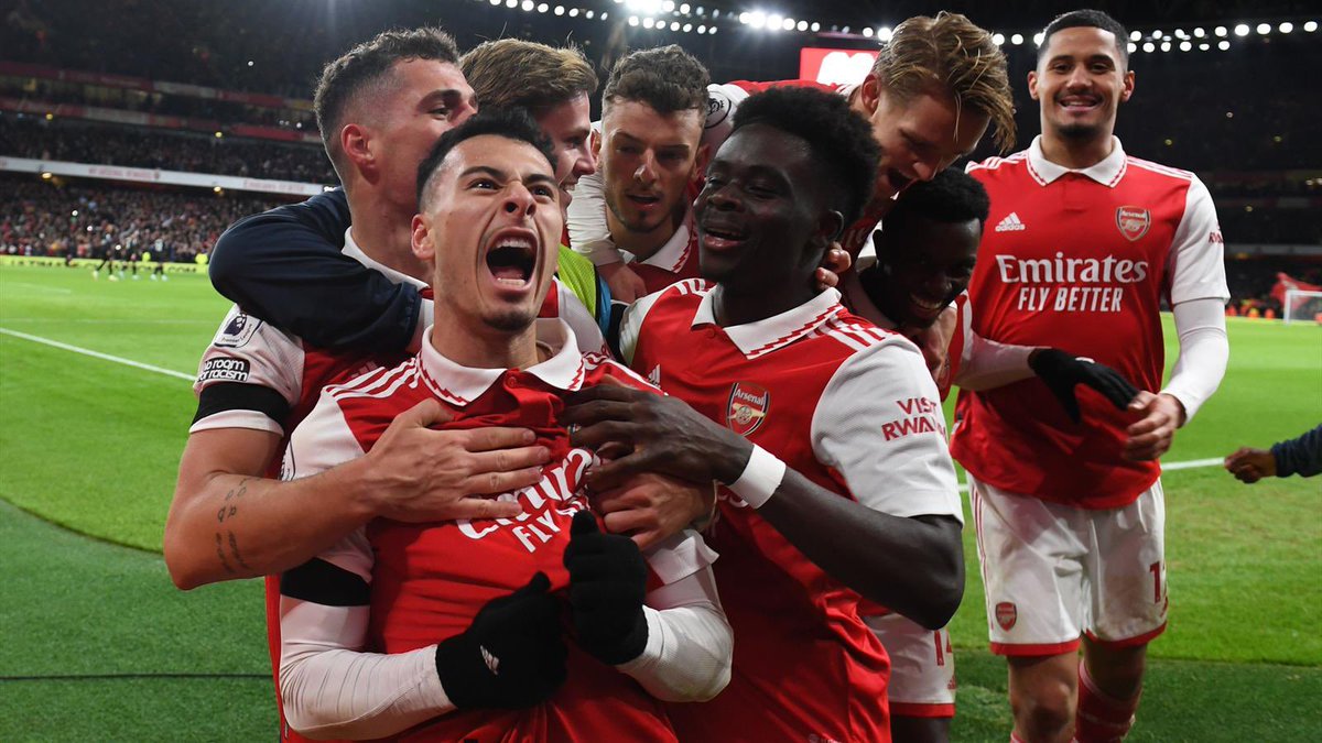 FireManDanDJ's tweet photo. The morning after. What a game. What a performance. Players dug deep and they got the result we deserved. #coyg #arteta #TrustTheProcess #5pointsclear https://t.co/CUpXZ3qliE