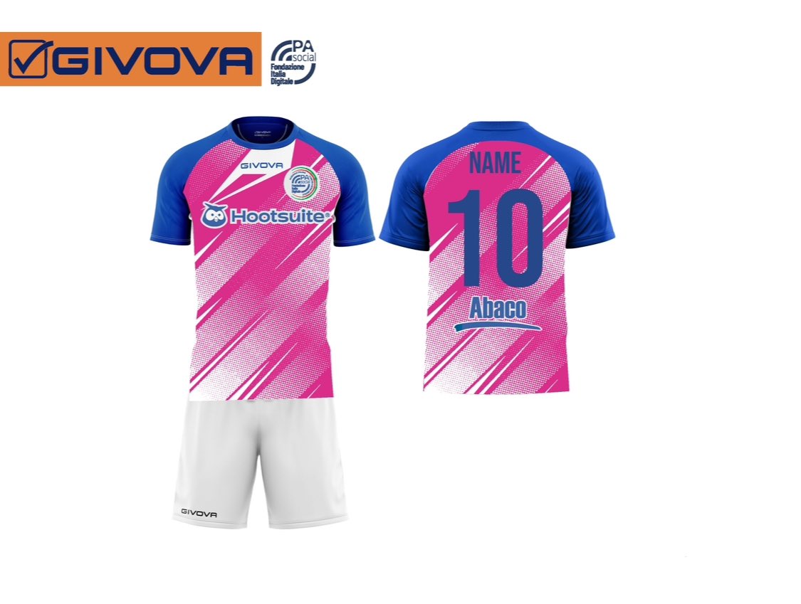 fdicos10's tweet photo. Givova nuovo partner tecnico della Nazionale Italiana Comunicazione Digitale. La maglia con i colori del digitale alla Digital Cup il 30/3 ➡️ https://t.co/Y2B5ZGSvLW
#digitalcup #pasocial #digitalepopolare @Fondazione_FID @GIVOVAofficial @hootsuite @AbacoSrl_social @AffideaItalia https://t.co/T5NSnExr0T