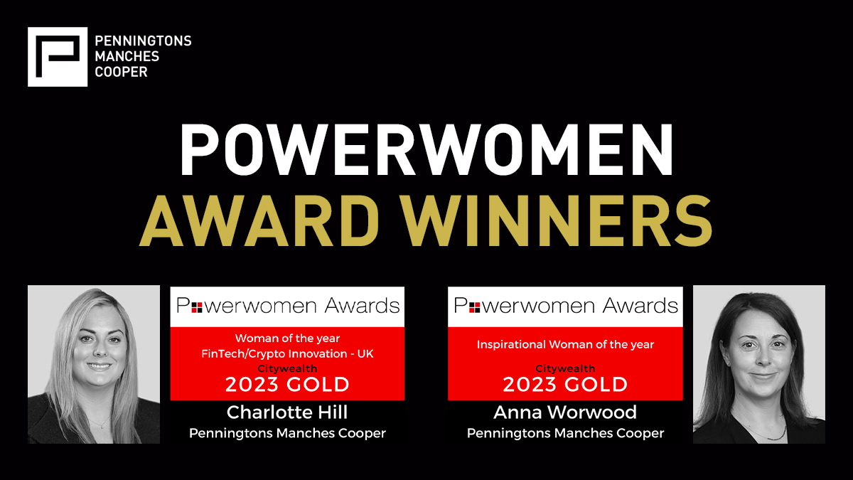 Penningtonslaw's tweet photo. Congratulations to Anna Worwood and @ChillPMC, who have been named as winners in the 2023 @Citywealth Powerwomen Awards, for ‘Inspirational Woman of the Year’, and ‘Woman of the Year – FinTech Crypto Innovation – UK’ respectively: https://t.co/xDzKFYwYrR https://t.co/u8I8zaai5m