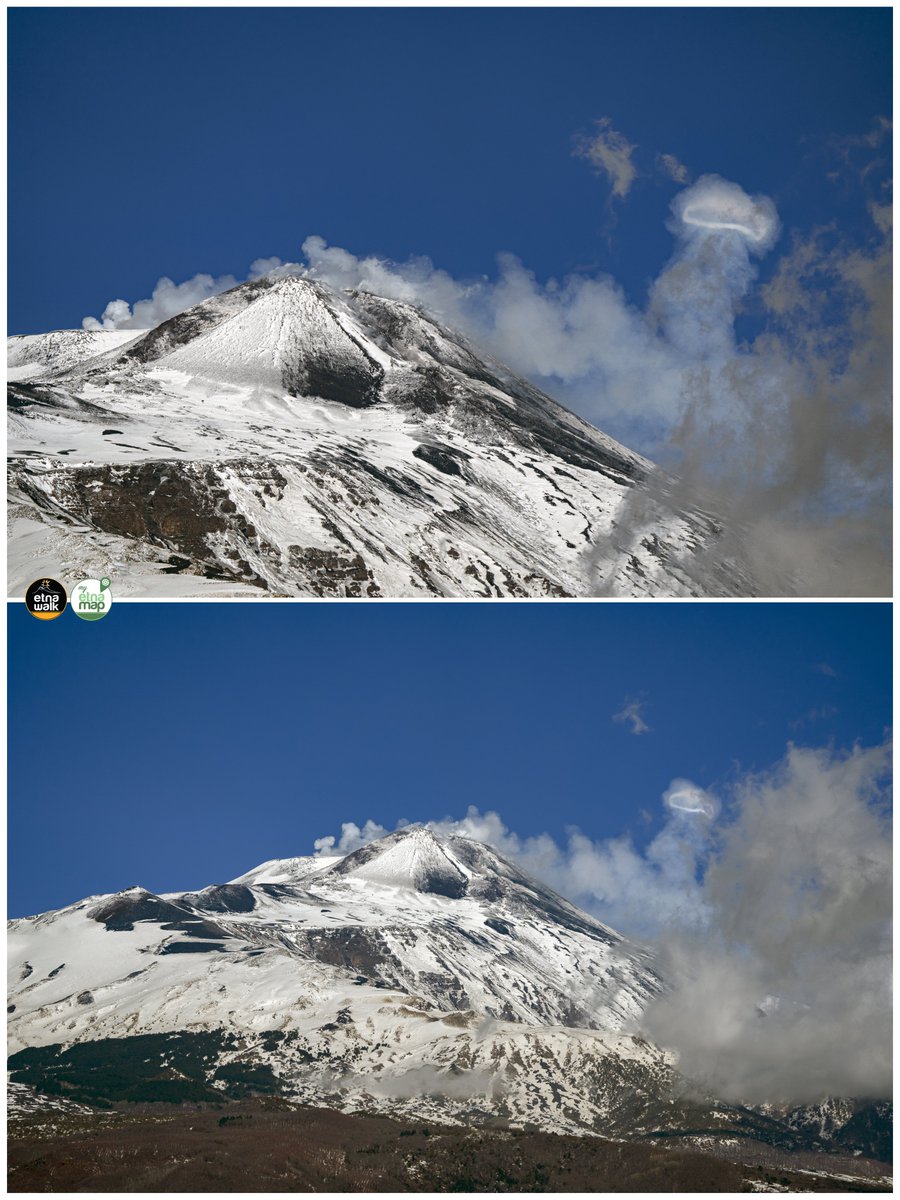 Gas ring over Etna's summit craters • 2/3/2023

#Etna #Sicily #volcano 
<a href="/VisitSicilyOP/">Visit Sicily</a> <a href="/INGVvulcani/">INGVvulcani</a> <a href="/NatGeoMagITA/">Nat Geo Magazine ITA</a> <a href="/NatGeo/">National Geographic</a> <a href="/EVPLab_RomaTre/">EVPLab_RomaTre</a>