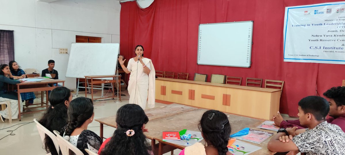 NYK_Kanyakumari's tweet photo. Training in Youth Leadership and community Development, organized by
@NYK_Kanyakumari
held at C.S.I Institute of technology, Thovalai from 26.02.2023 to 28.02.2023
#TYLCD https://t.co/VykYtiEyqr