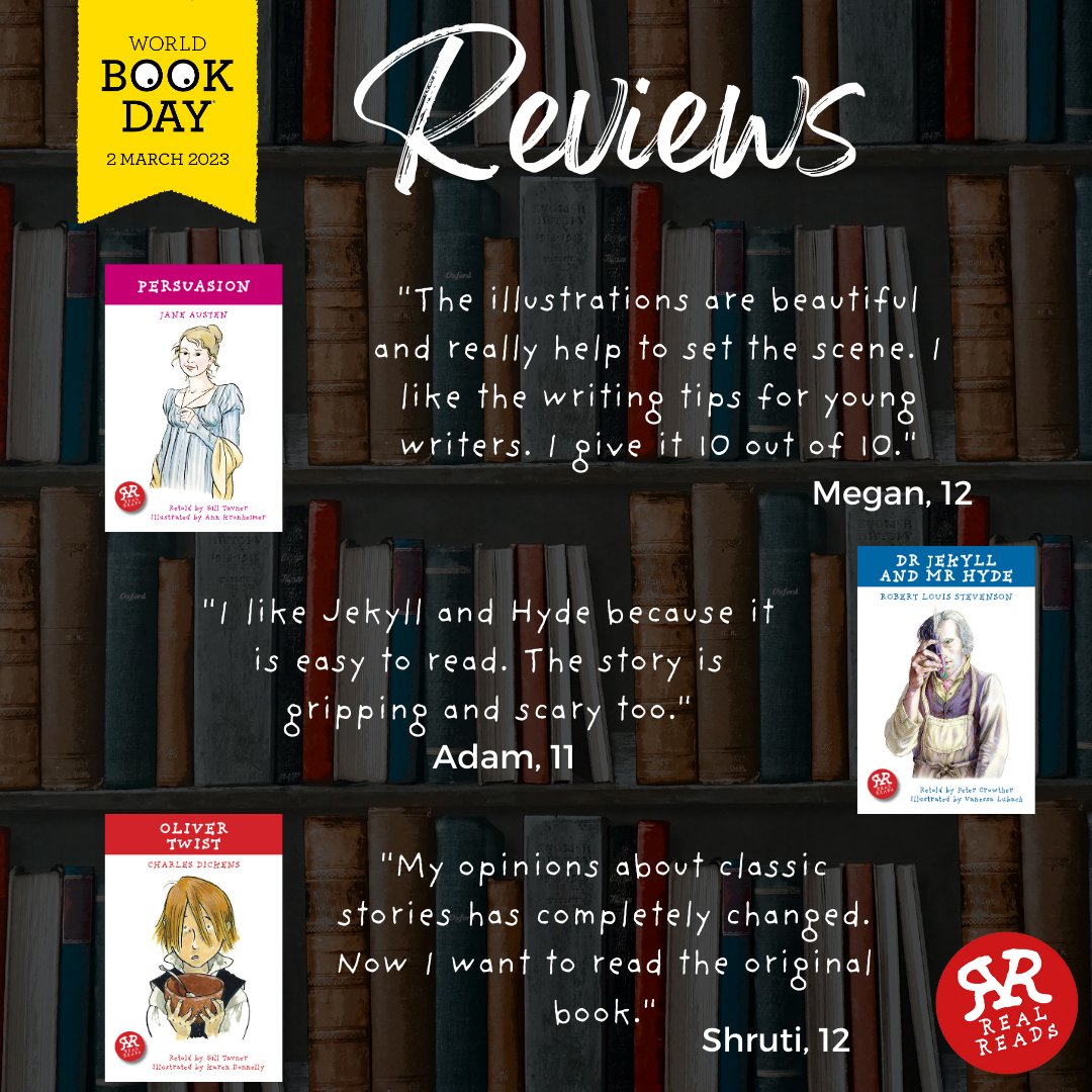 RealReads's tweet photo. 📚 Happy World Book Day! 📚
Today we are sharing some of the reviews we have had from children that have read and loved our Real Reads books! 

#WorldBookDay2023 #WorldBookDay https://t.co/jmpxXAd5xn