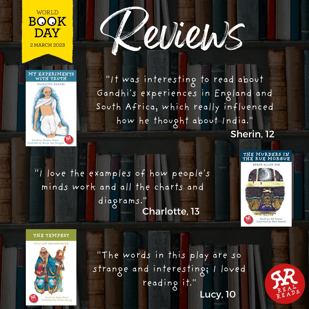 📚 Happy World Book Day! 📚
Today we are sharing some of the reviews we have had from children that have read and loved our Real Reads books! 

#WorldBookDay2023 #WorldBookDay