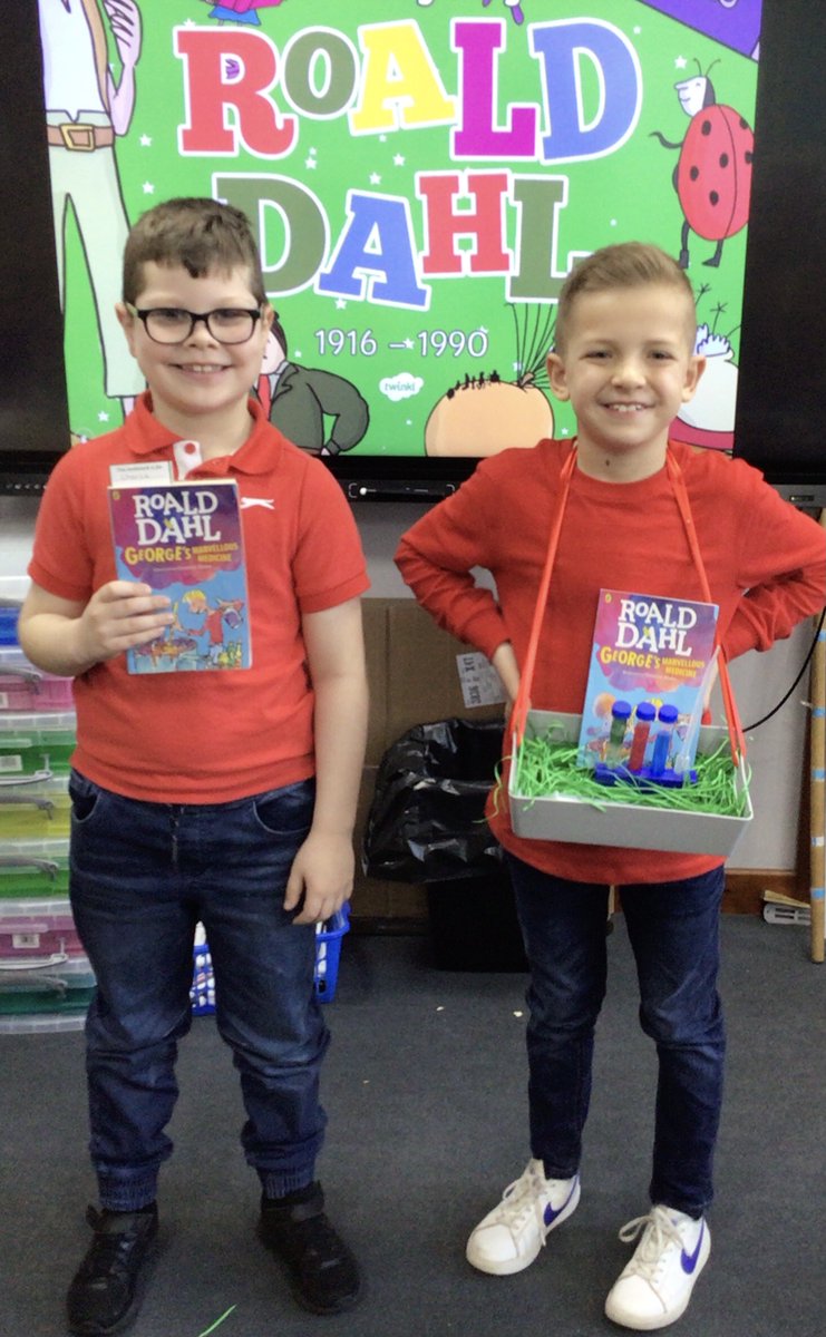 Mrs Atkinson (@mmcdatswjs) on Twitter photo Year 3 #WorldBookDay
We have Matilda, Amanda Thripp and Miss Trunchbull, Willy Wonka and the golden tickets and Georges’s marvellous medicine!
<a href="/swalneyj/">South Walney Juniors</a> Year 3 #WorldBookDay
We have Matilda, Amanda Thripp and Miss Trunchbull, Willy Wonka and the golden tickets and Georges’s marvellous medicine!
<a href="/swalneyj/">South Walney Juniors</a>