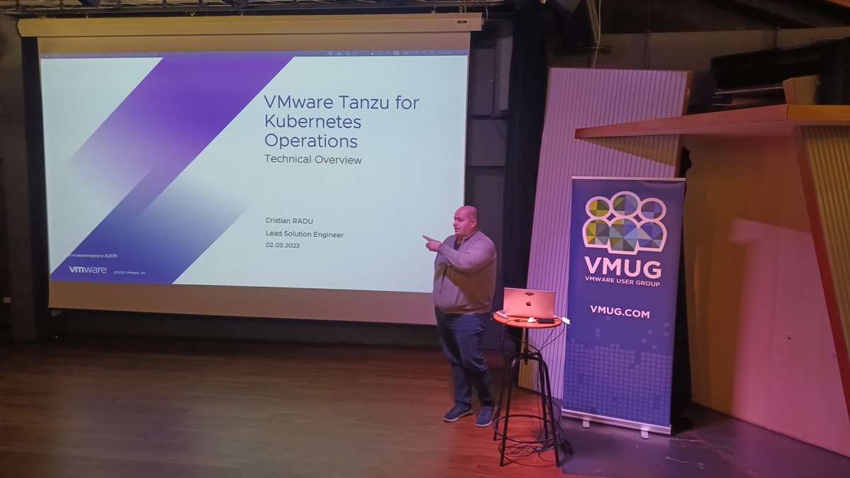 Last session of the day: Cristian Radu and Tanzu <a href="/VMUGRO/">VMUG Romania</a>