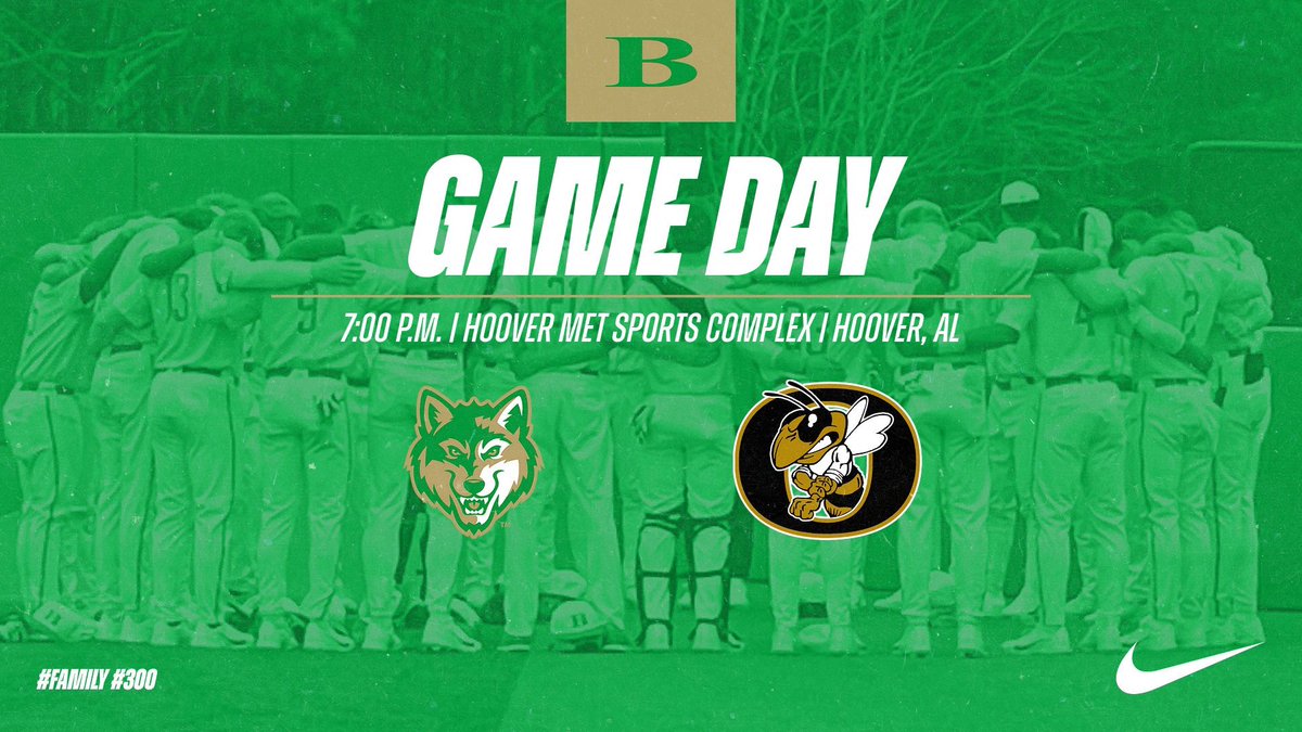 The Wolves kick of the <a href="/PerfectGameUSA/">Perfect Game USA</a> Showdown tonight against <a href="/OldGoldBB/">Oxford High School Baseball</a> First pitch at 7:00 p.m. at the Hoover Met Sports Complex #GoWolves #Family #300 #PGShowdown