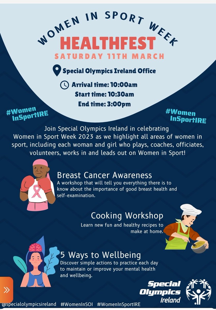 ConnaughtSo's tweet image. Calling all @ConnaughtSo athletes! Celebrate Women in Sport Week with us at Healthfest 2023