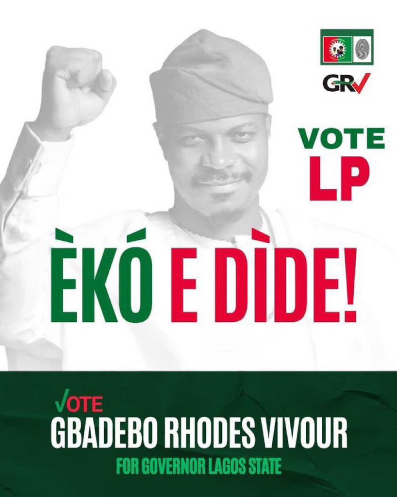 GRV on your mandate we shall stand, they can cry for all we care #GRVforLagos