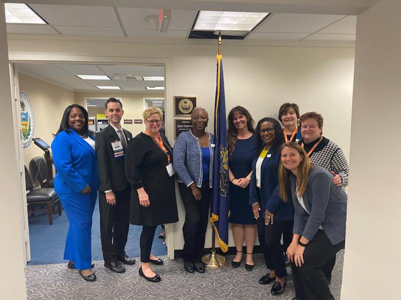 PA #naeycPPF team of ECE professionals ended with a day visiting PA’s congressional delegation discussing the need for increased investments in early childhood programs. Thank you to the team, @SenBobCasey and @SenFettermanPA! #naeycPPF #solvechildcare #carecantwait  @PennAEYC