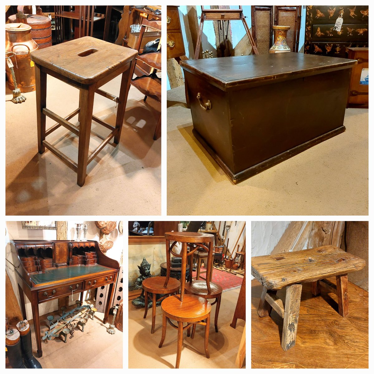 eversleybarn's tweet image. #vintagestool #pinechest #clerksdesk #bentwoodstools #rusticstool #18thcenturyarmchair #judismithantiques #eversleybarnantiques