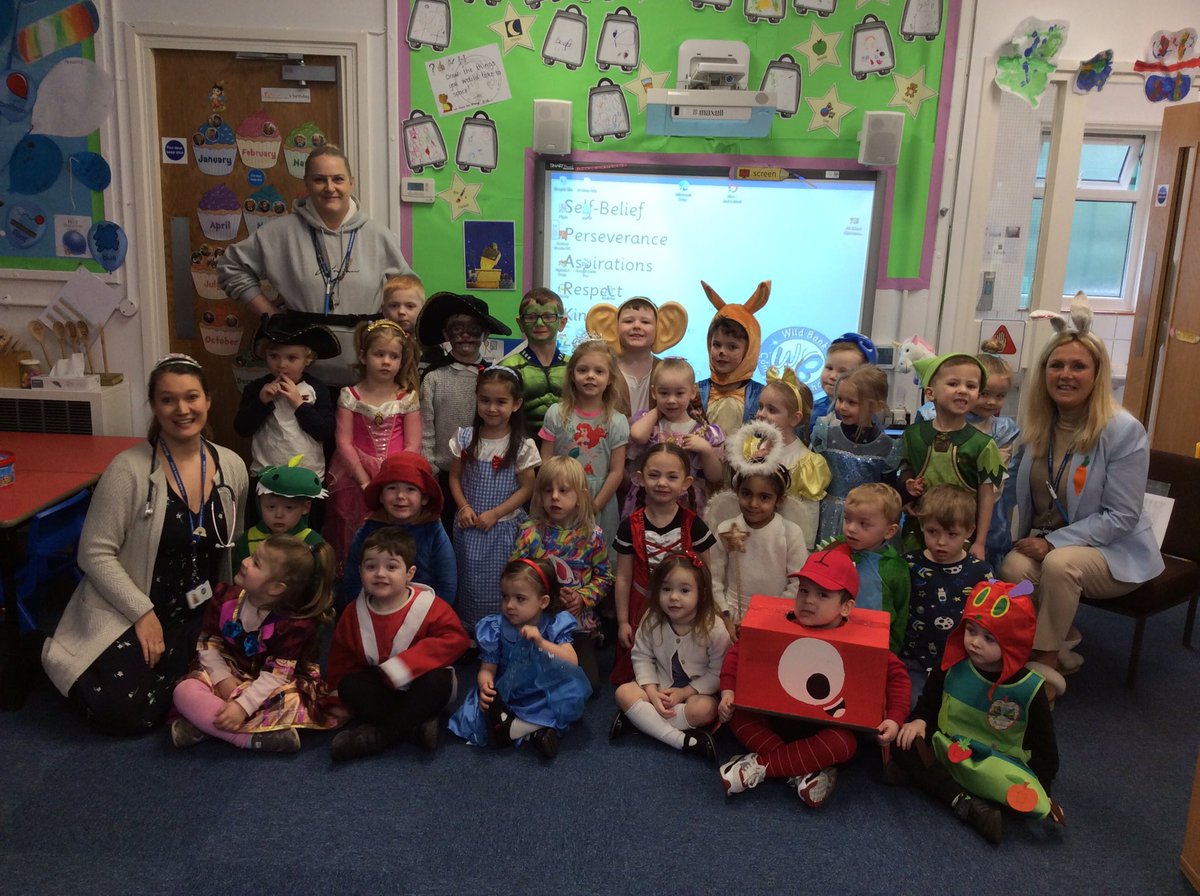 holstein_mrs's tweet photo. World Book Day in Foundation Stage this morning! 
The children have come in amazing outfits! @wild_bank @TrustVictorious https://t.co/FR15TkZ9B1
