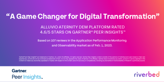 #GartnerPeerInsights #NetworkVisibility #UnifiedObservability @riverbed rvbd.ly/3kDub3o