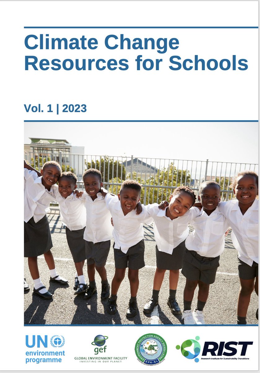 RIST_SL's tweet photo. RIST supports #EPASL in the production and dissemination of educational and promotional materials on climate change and the updated Nationally Determined Contributions (NDC) to reinforce child-to-child peer learning across secondary schools in the country. https://t.co/hWC11PQzcK