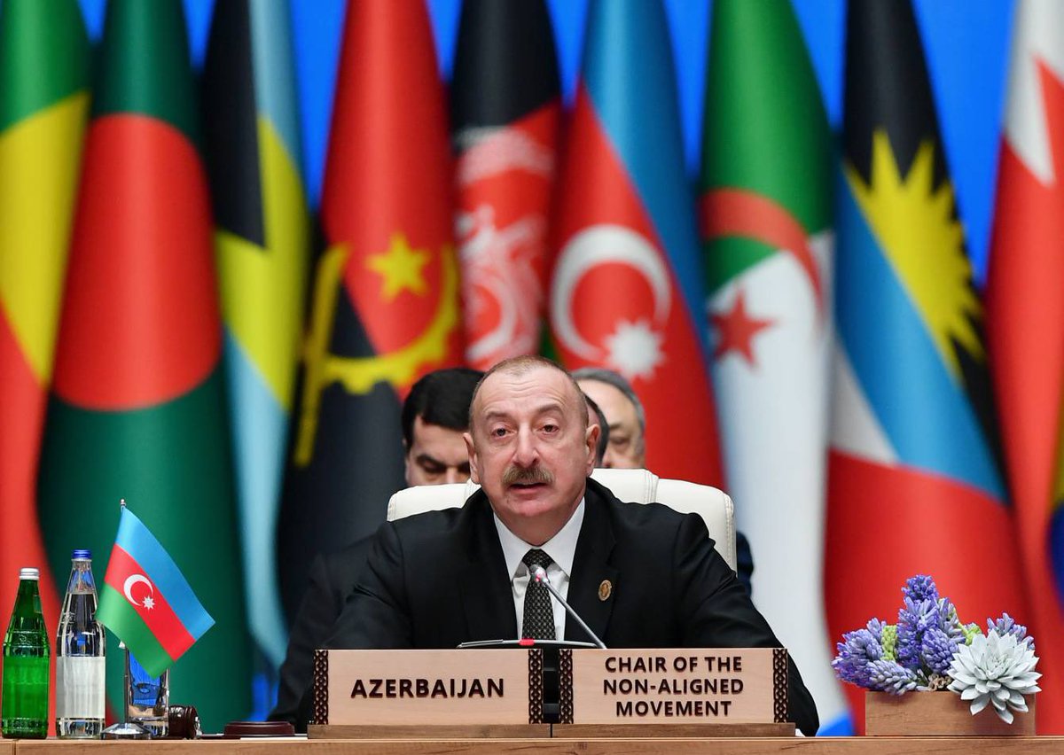 President Ilham Aliyev: #Azerbaijan is among the most heavily mine-infested countries in the world due to the #ArmenianOccupation.